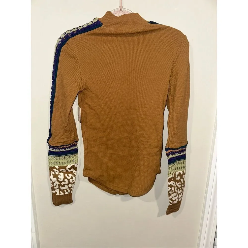 NWT Free People Switch it Up Thermal Top Medium